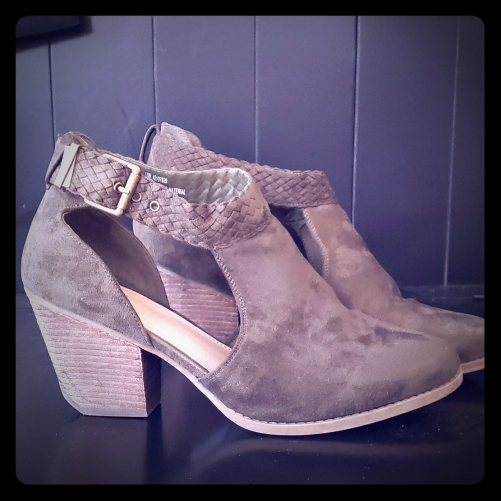 Olive Green booties
